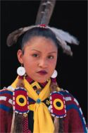 Native American with headdress